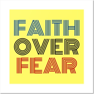 Faith Over Fear | Christian Saying Posters and Art